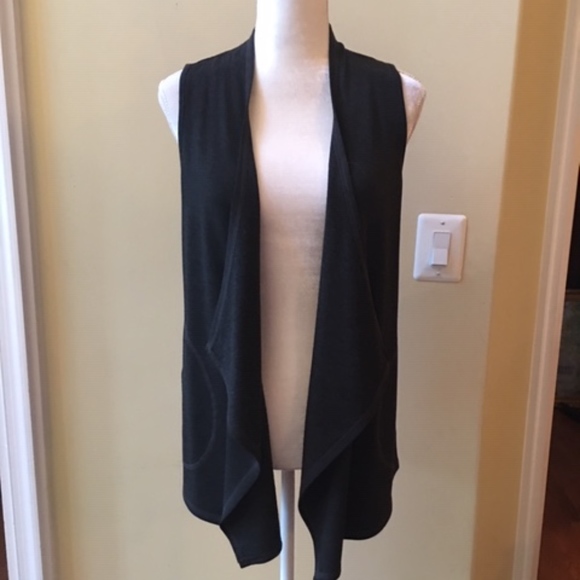 Cable & Gauge Heather Gray Open Cardigan - Picture 1 of 5